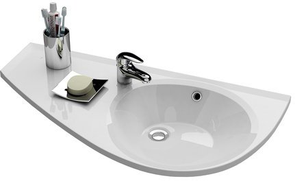 Умывальник с отверстием AVOCADO левый, белый Умывальник с отверстием AVOCADO левый, белый