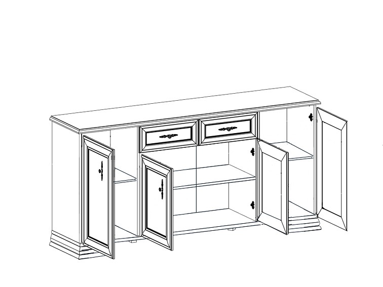 Тумба Кентаки KOM 4D2S