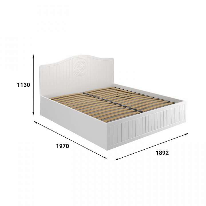Кровать двуспальная Монблан МБ-607К