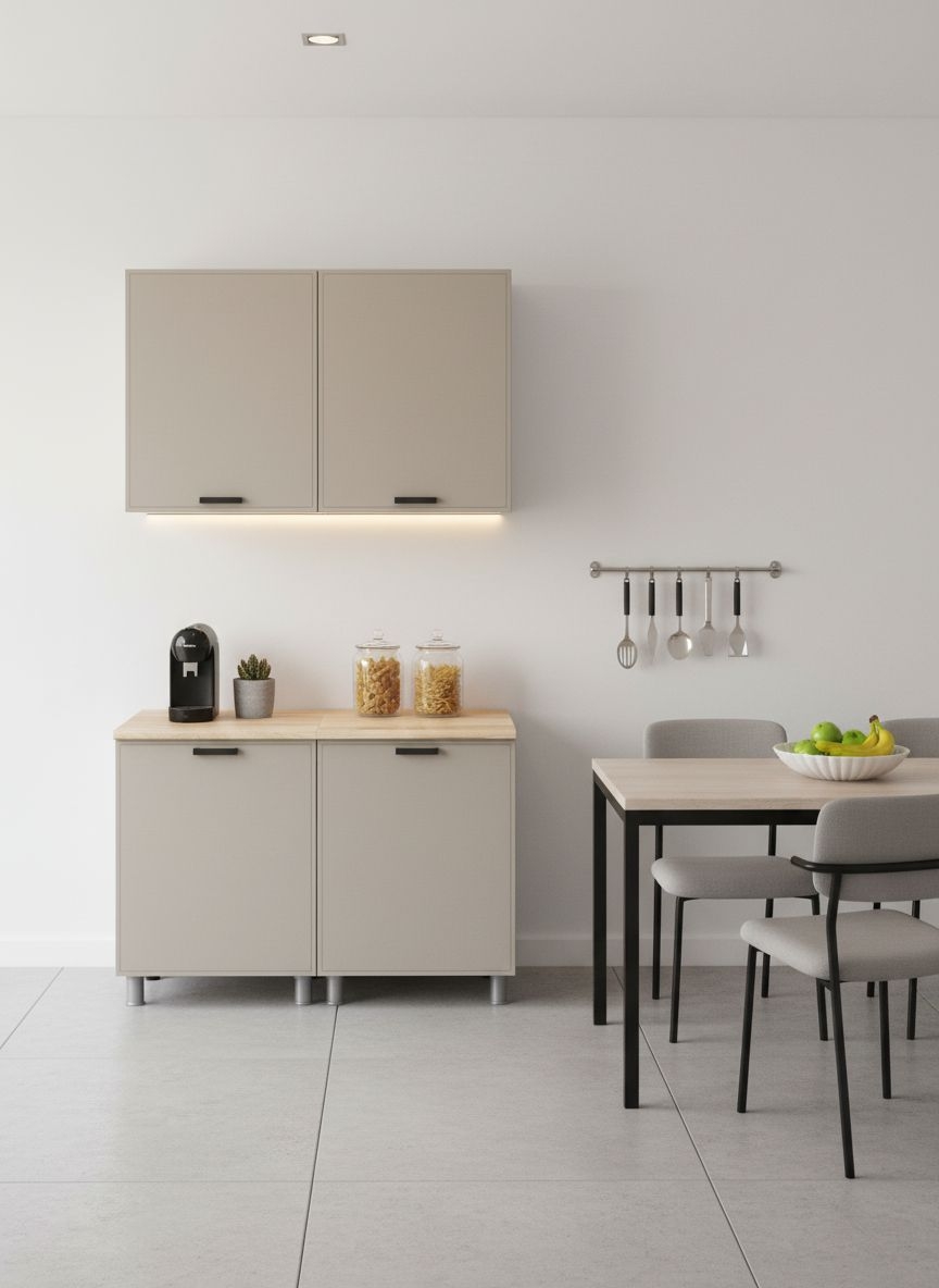 МК Аленушка 1,2м Магнолия Керамика,скоба черный,сонома