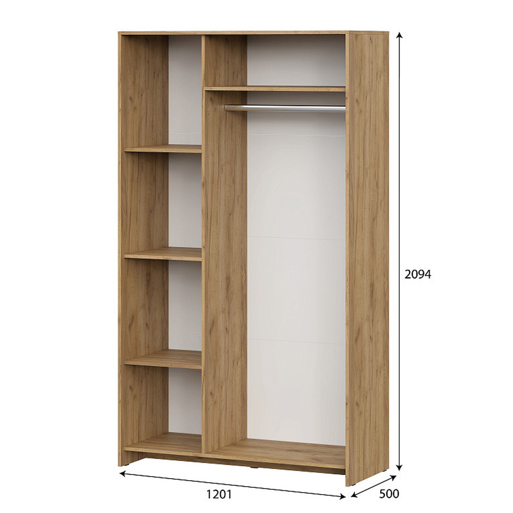 Шкаф трехстворчатый для одежды Лофт