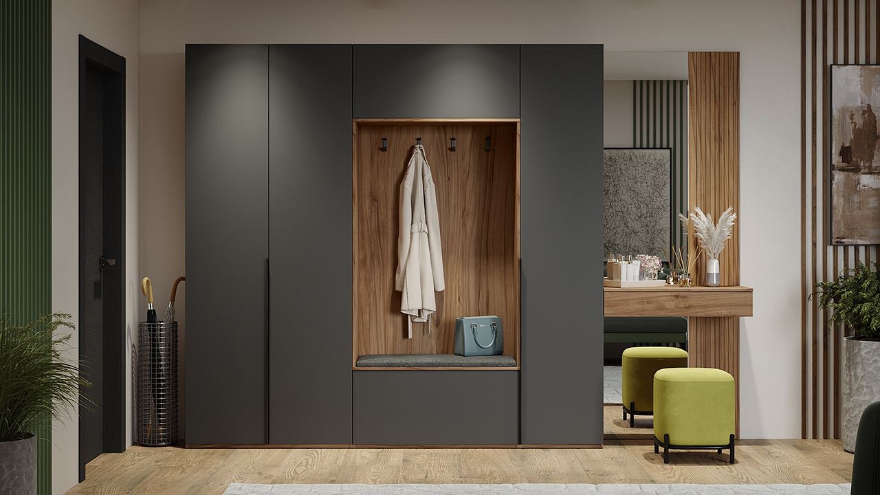 Вешалка с тумбой Порто ТД-393.08.01