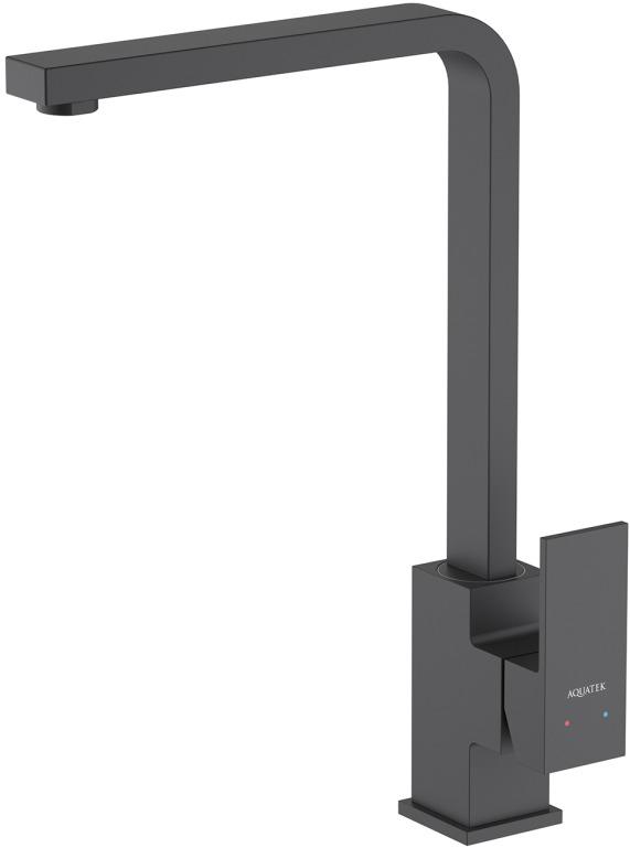 AQ1680MB ЛИБРА смеситель для кухни, матовый черный AQ1680MB ЛИБРА смеситель для кухни, матовый черный