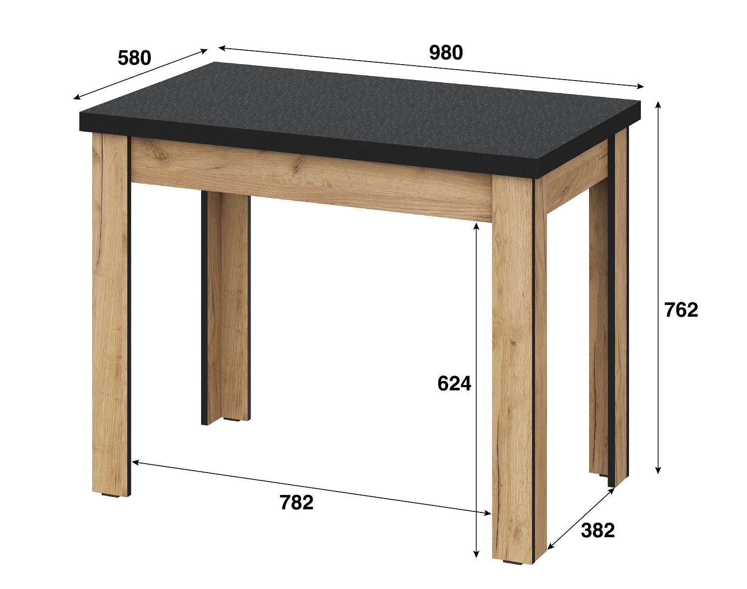 Кухня Аризона 1,6 м + стол дуб золотой