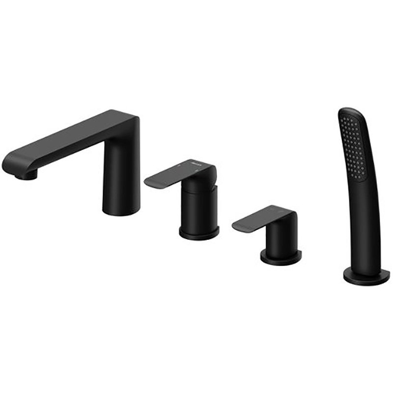 Смеситель врезной каскадный для ванн FL 026.20 черный