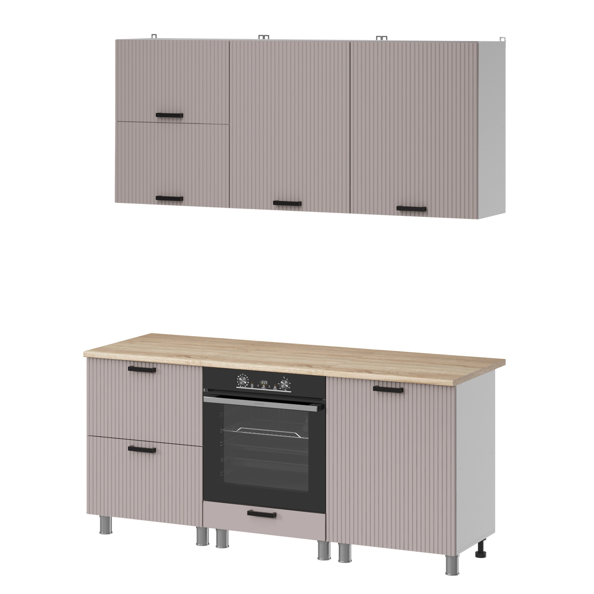 МК Аленушка 1,8м Лотос Кашемир,скоба антрацит,сонома