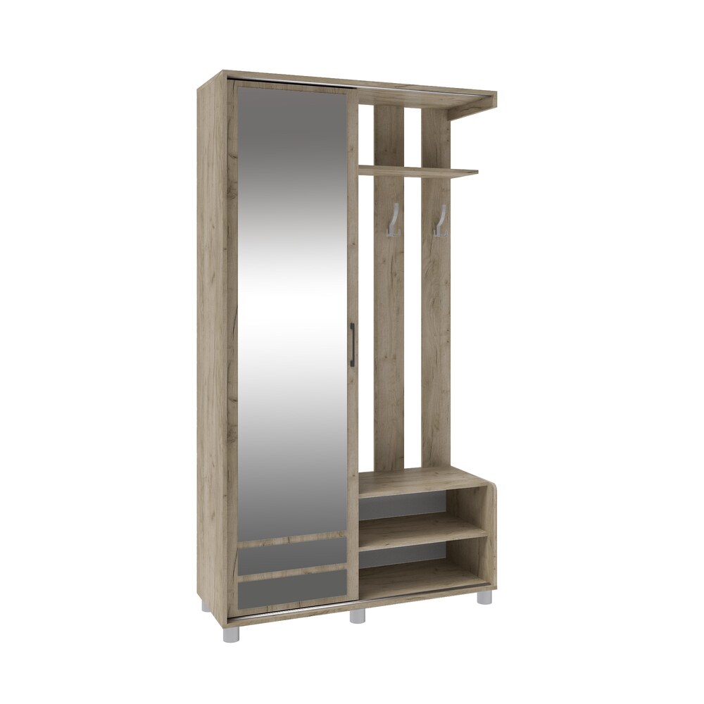 Прихожая Ларго-2, Дуб крафт серый