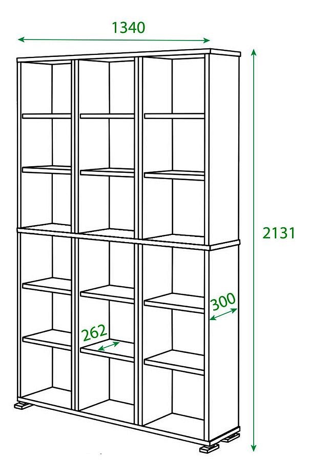 Стеллаж комбинированный Домино ПУ-40-6 Стеллаж комбинированный Домино ПУ-40-6