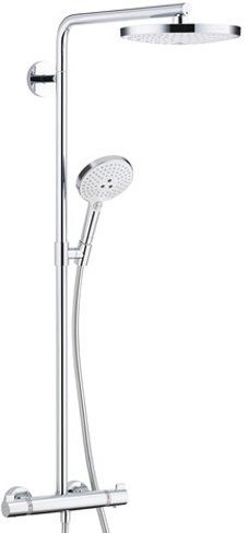 27129400 HG Raindance Select Showerpipe S240 2 jet душевая система белый/хром 27129400 HG Raindance Select Showerpipe S240 2 jet душевая система белый/хром