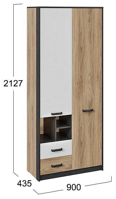 Шкаф платяной Рико ТД-340.07.26