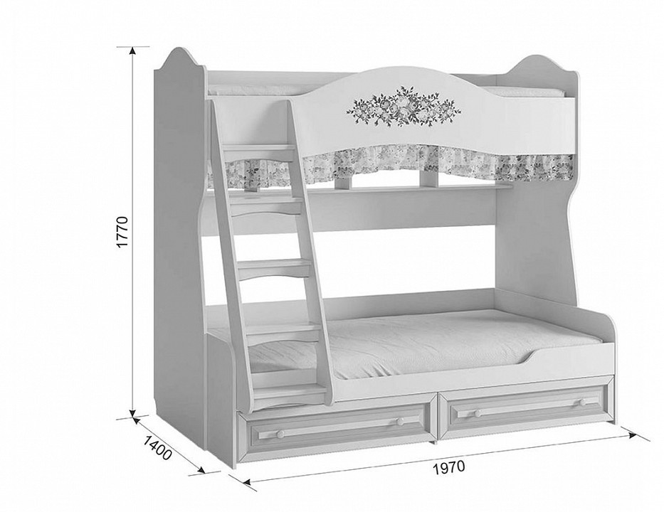 Кровать двухъярусная Алиса