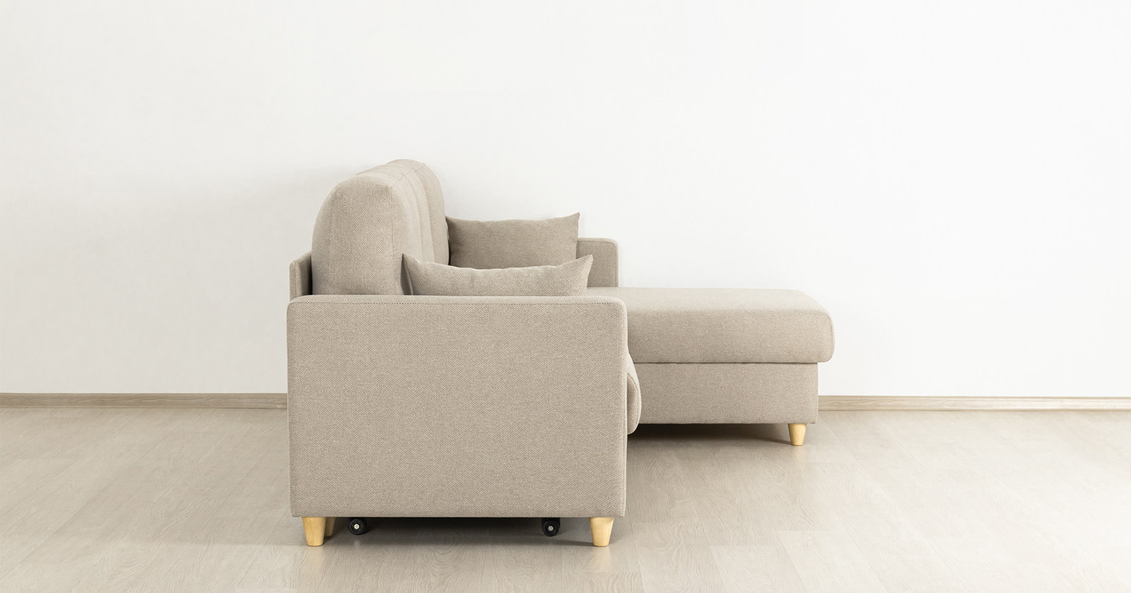 Диван кровать угловой Дилан, Бежевый