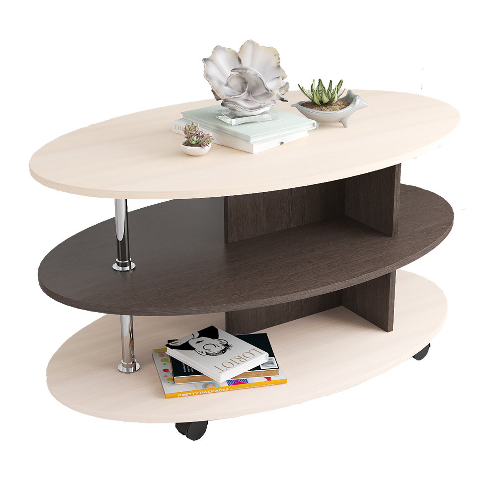 Столик журнальный Консул-4, дуб молочный