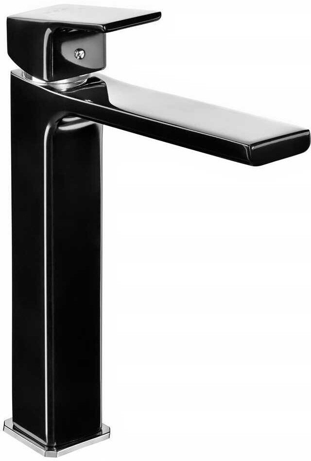 103588002EX TIERA смеситель для раковины 237 без донного клапана черный/ хром