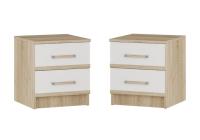 Комплект тумб Сакура дуб сонома / белый Комплект тумб Сакура дуб сонома / белый