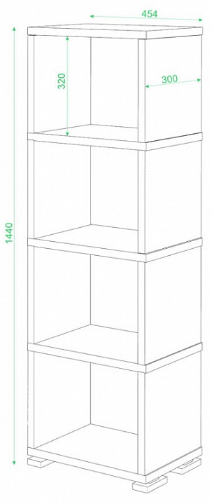 Стеллаж-колонка Домино СБ-15/4