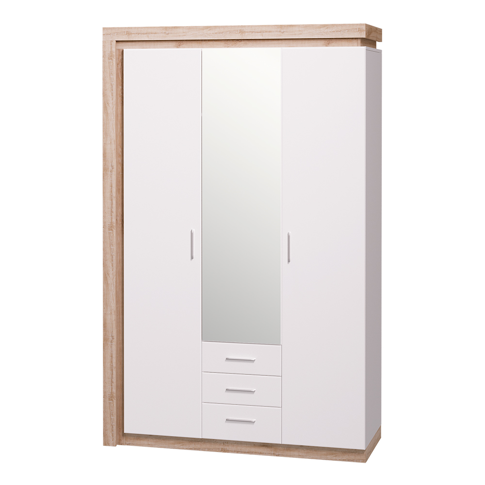 Шкаф 3-х дверный с зеркалом 15 Люмен