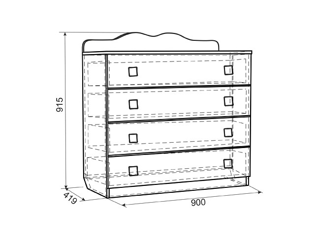 Комод Фэнтези MDF-06 Комод Фэнтези MDF-06