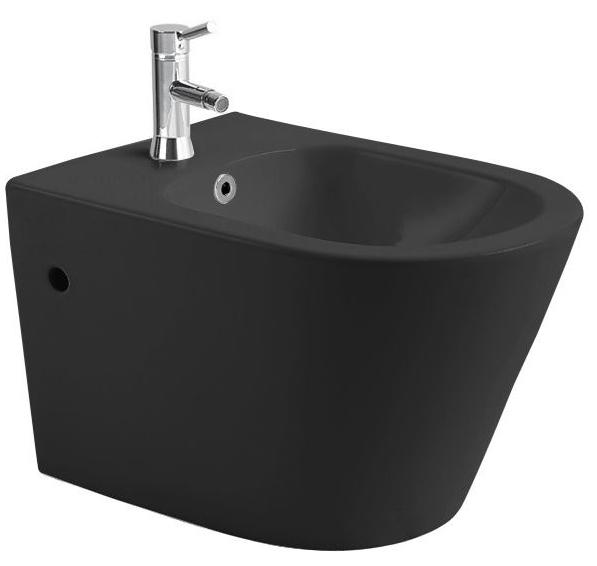 AQ1057-MB ВЕГА Биде подвесное 530*360*330, цвет черный матовый