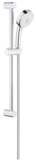 27787002 Tempesta New Cosmopolitan 100 Душевой гарнитур, душевая штанга 600 мм, шланг 1750 мм, хром