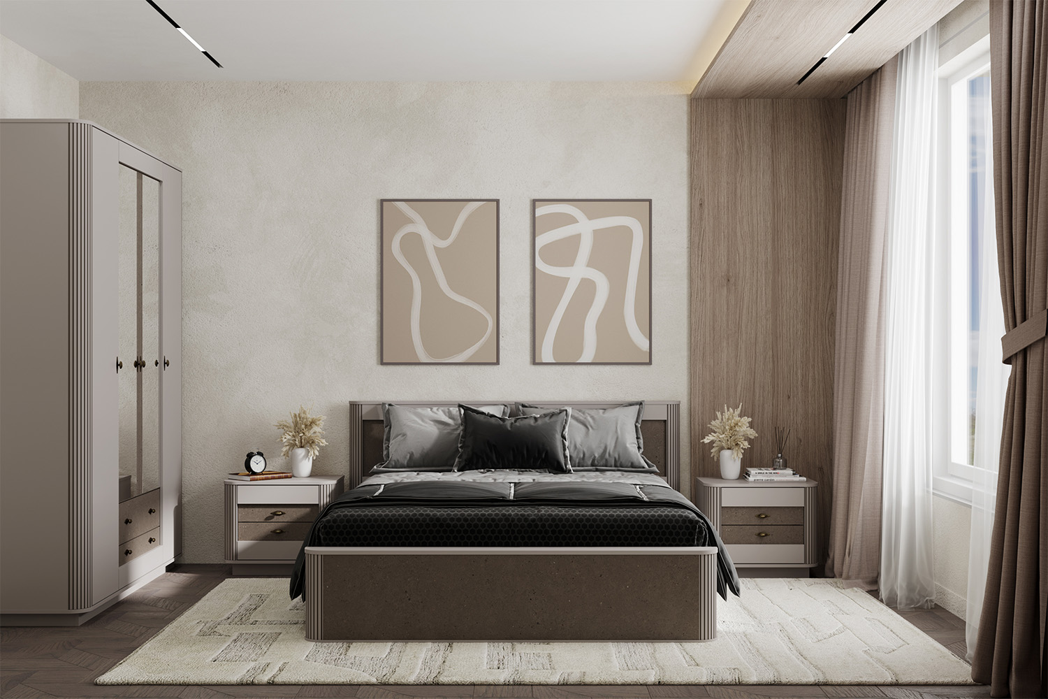 Кровать с ортопедическим основанием Фантазия 34.25-02, Кашемир