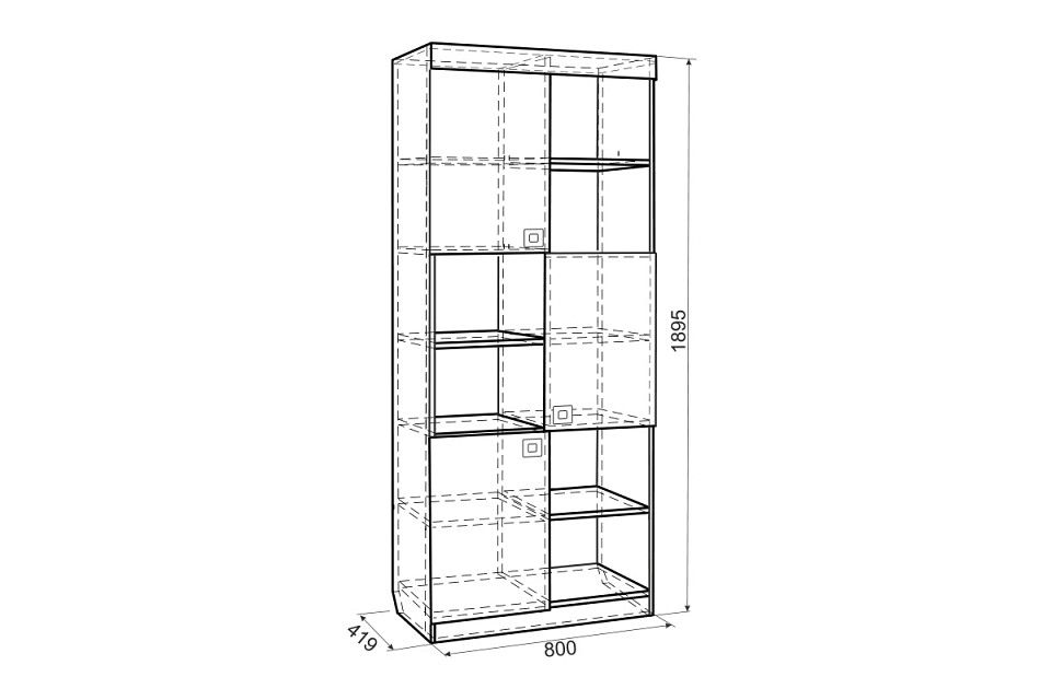 Стеллаж комбинированный Форсаж