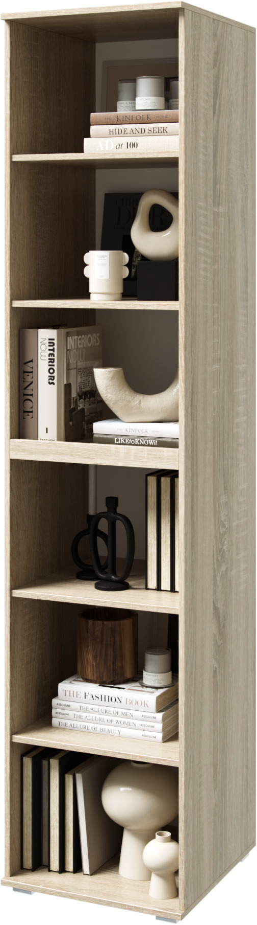 Пенал Ким, Белый глянец холодный, Сонома