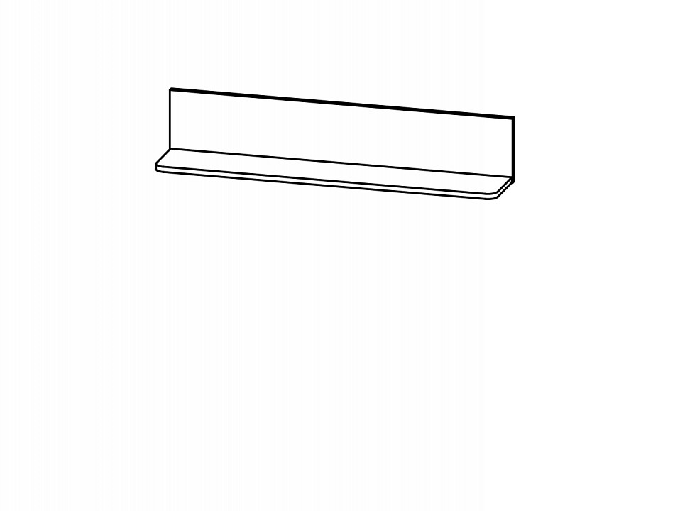 Полка навесная Мальта B136-P/11