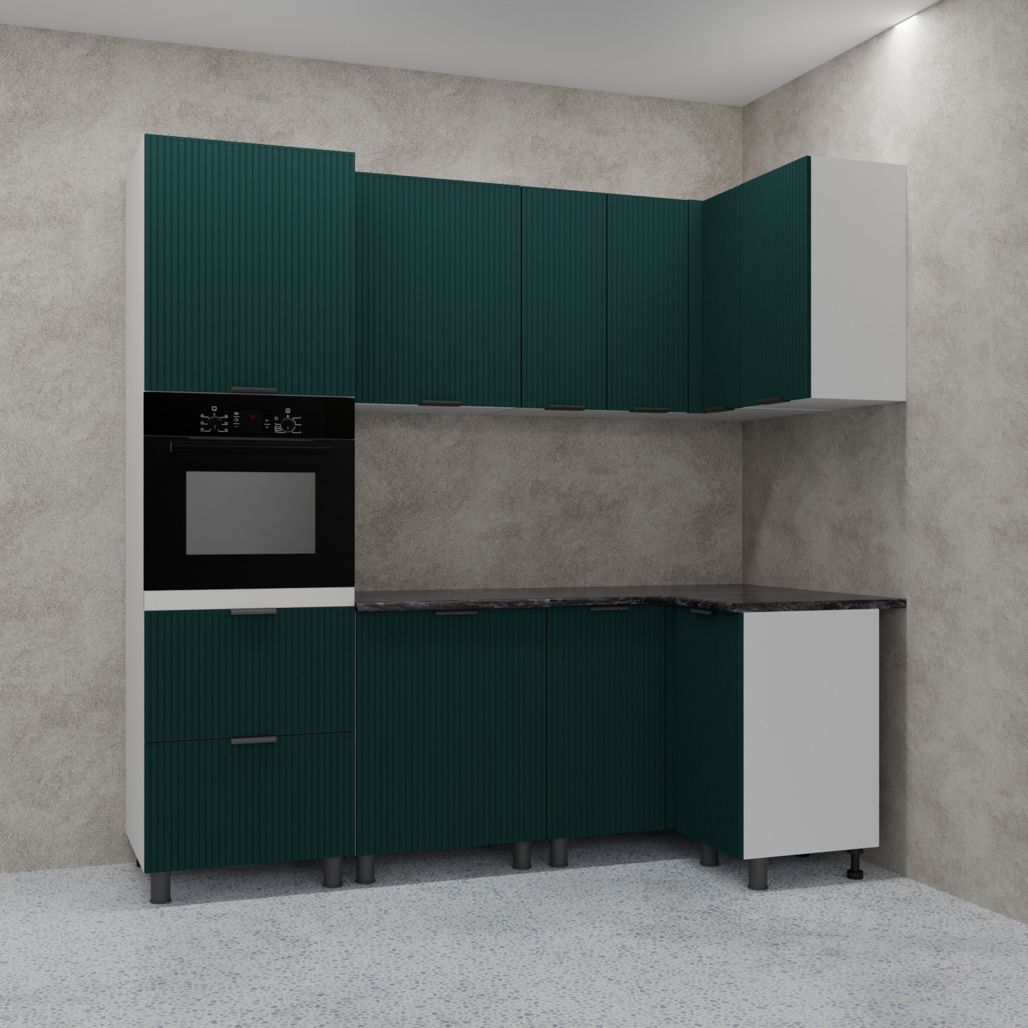 МК Аленушка ВПУ 1000 Лотос Изумруд,скоба антрацит