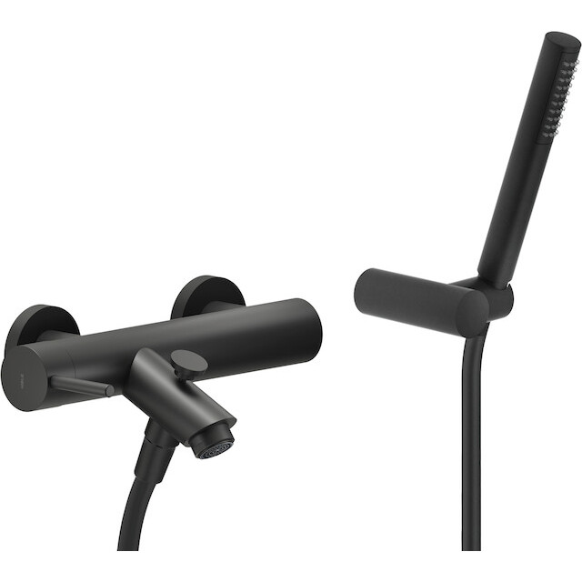 LV00110BM LIVE смеситель для ванны с ручным душем матовый черный