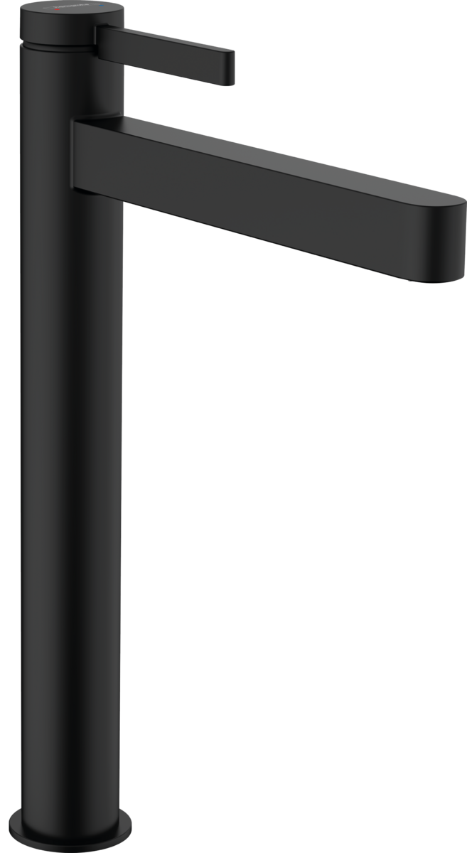 76070670 HG Finoris смеситель для раковины 260,push open,матовый черный