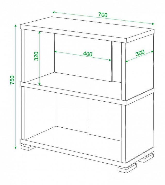 Стеллаж книжный Домино нельсон СБ-10_2 Стеллаж книжный Домино нельсон СБ-10_2