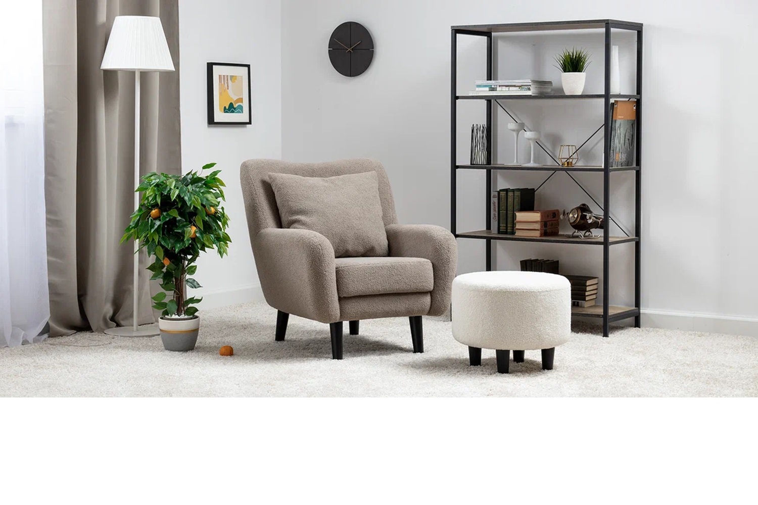 Пуф Шон Белый