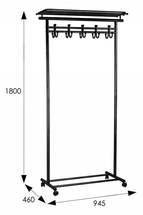 Вешалка гардеробные М 9