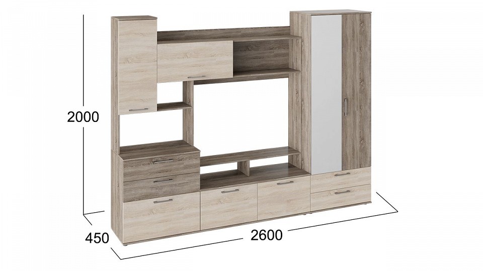 Стенка для гостиной Марта