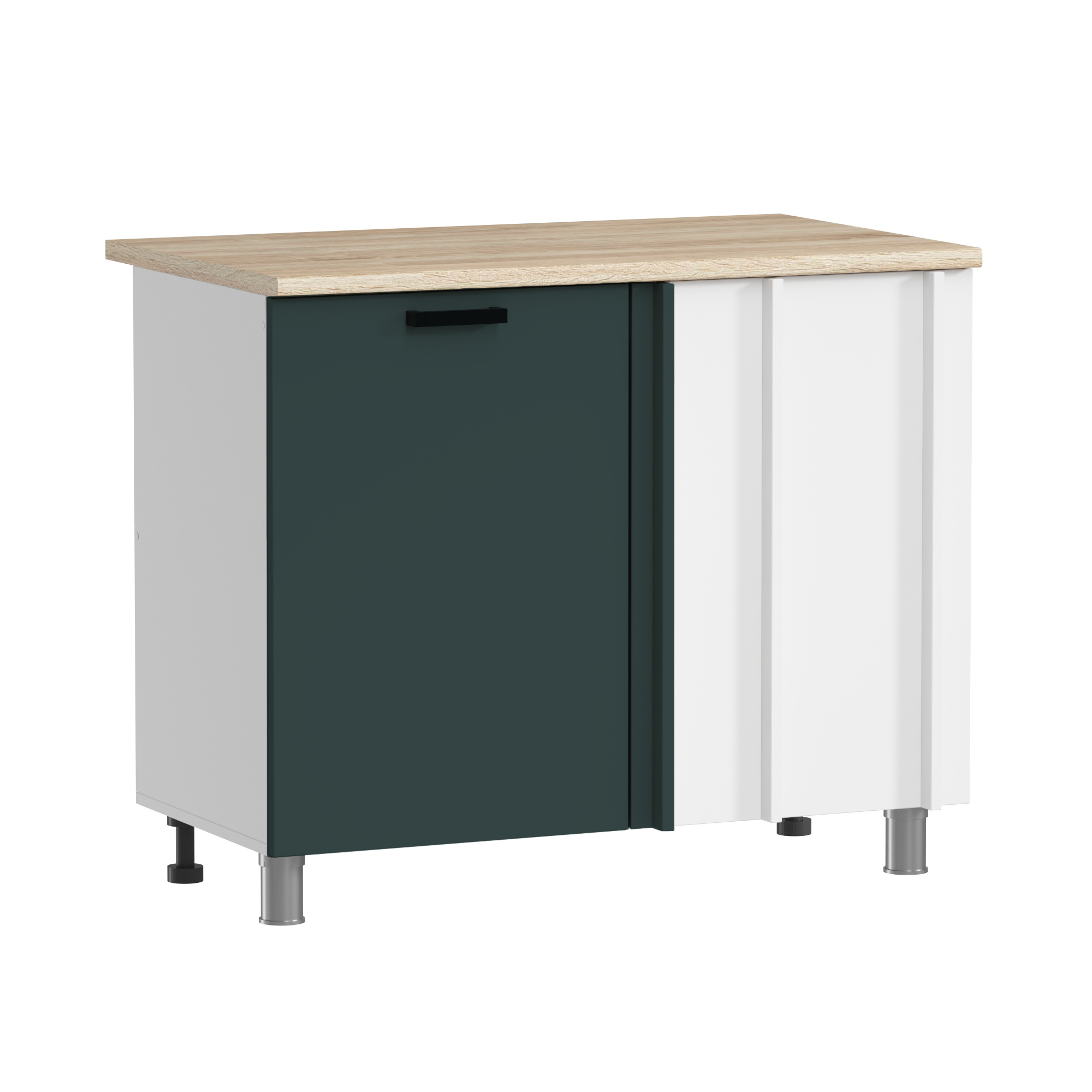 МК Аленушка НПУ 1000 Лаванда Изумруд, скоба черный (без столешницы)