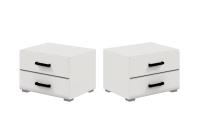 Комплект прикроватных тумб Нэнси NEW белый глянец