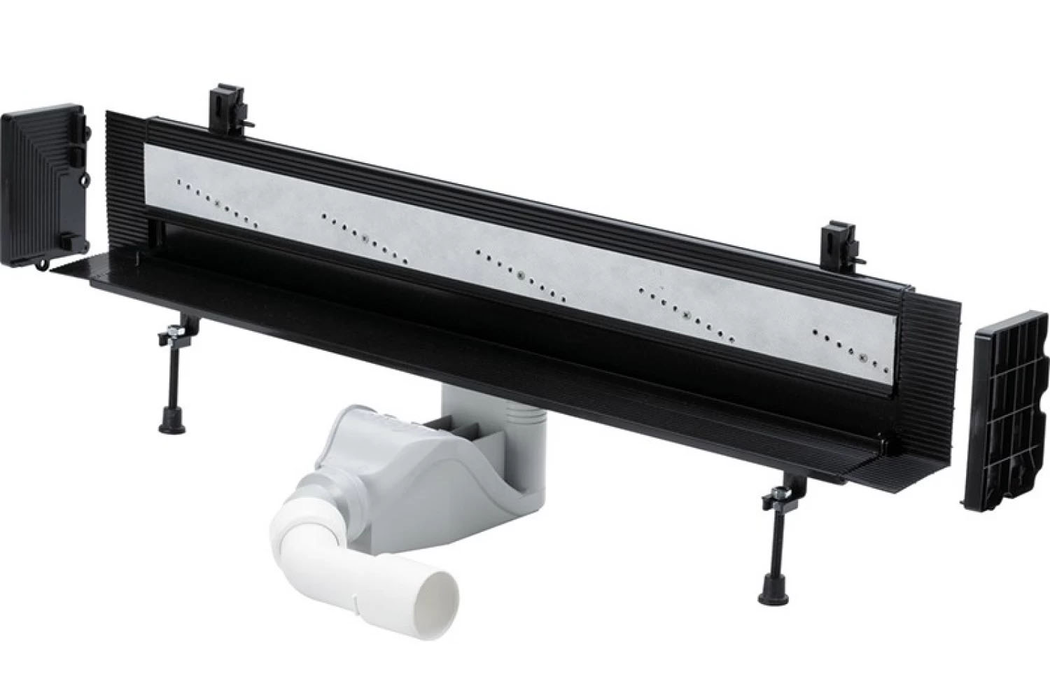 736552 Advantix Vario душевой лоток для встраивания в стену, проп. способность 0,45 л/с, L=300-1200, H=90-160, модель 4967.10