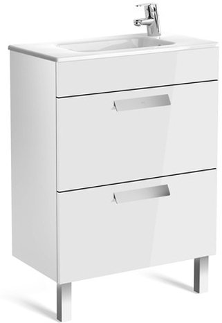 ZRU9302708 Debba Модуль для раковины 600мм, 2 ящика, белый