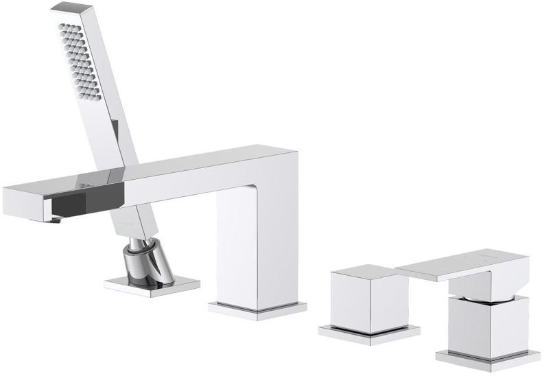 AQ1648CR ЛИБРА смеситель на борт ванны на 4 отв.