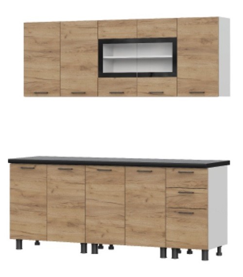 Кухня Аризона 2 м + стол дуб венге