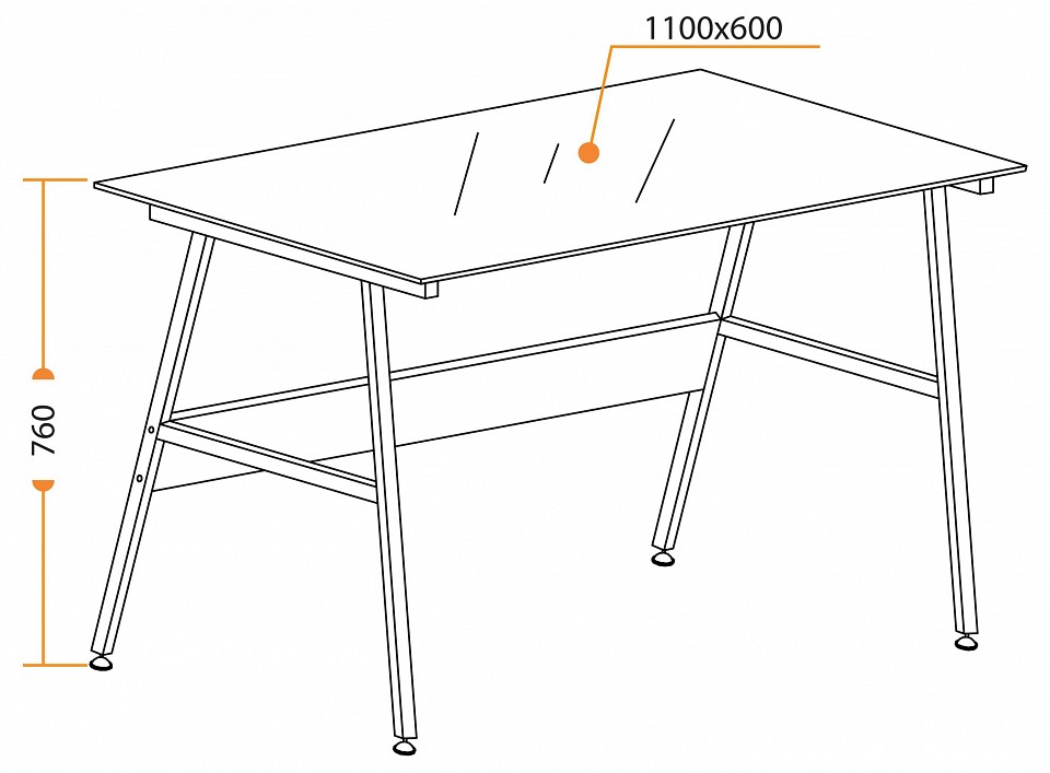 Стол компьютерный GD-04