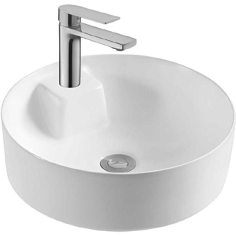 AQ5212-MW ЕВРОПА раковина 405*405*140 для установки на столешницу, матовый белый