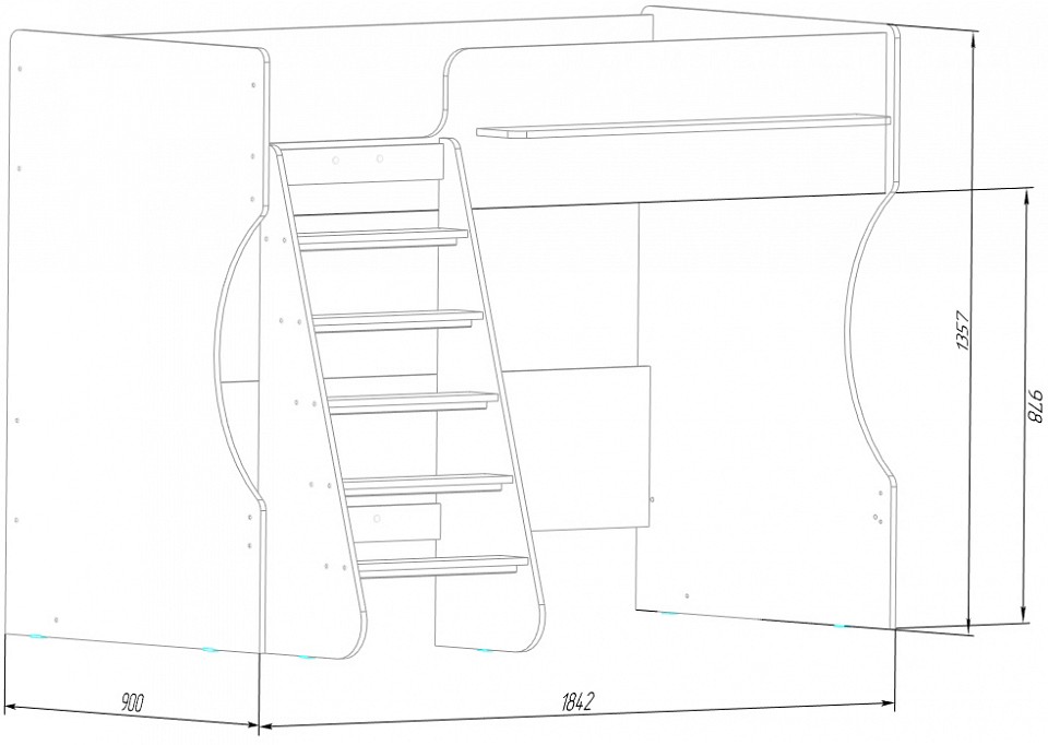 Кровать-чердак Р432 Кровать-чердак Р432