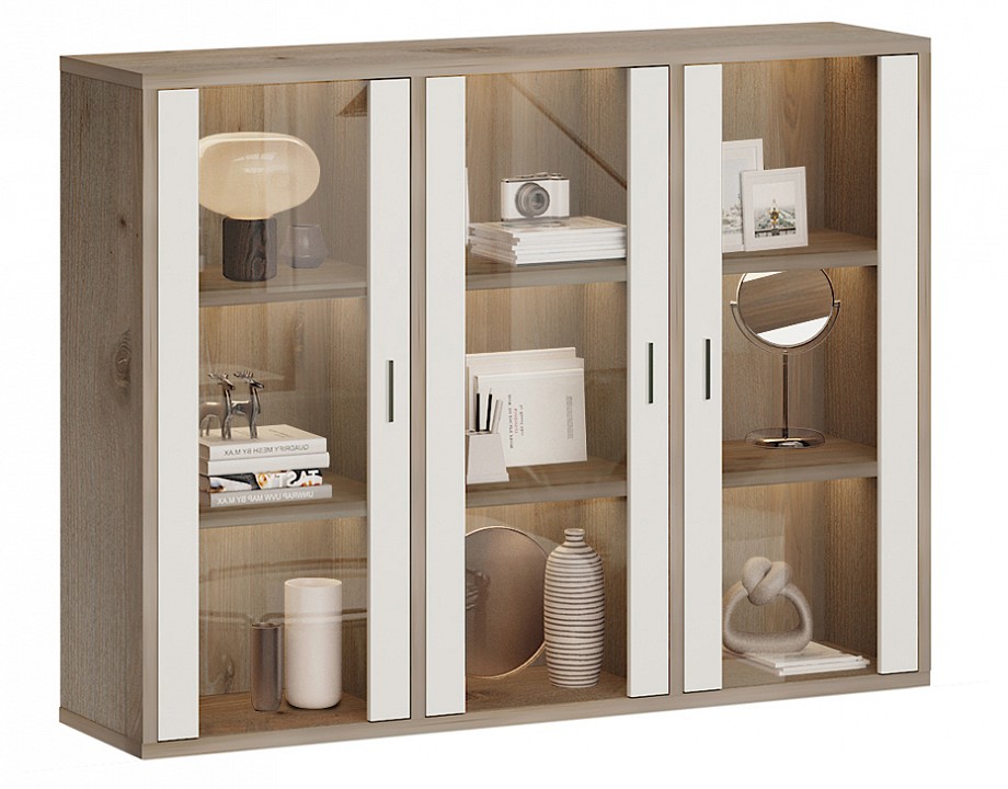 Тумба-витрина Домино СУ(ш3в1)+3ФС