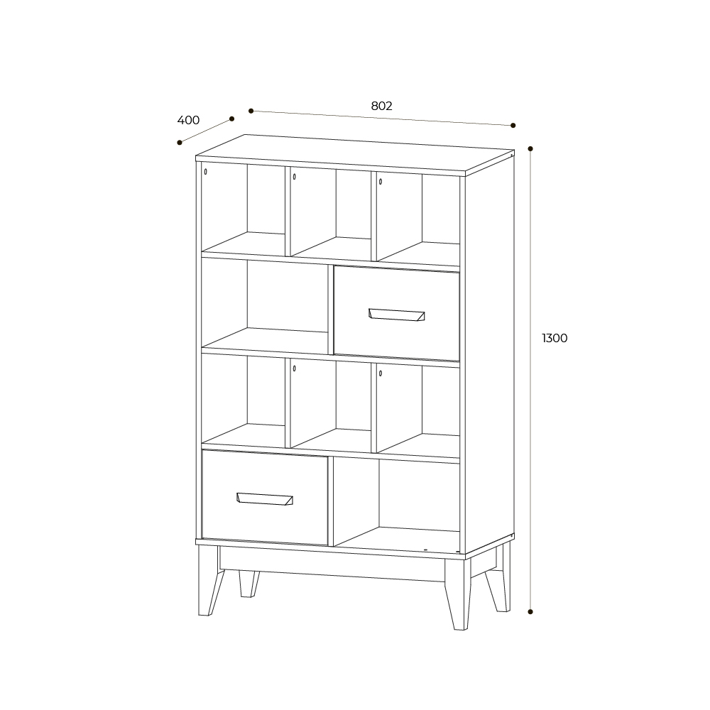 Стеллаж Скандика