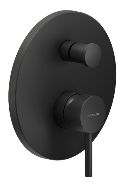 LV00100/EBM LIVE смеситель для ванны (внешняя часть), матовый черный LV00100/EBM LIVE смеситель для ванны (внешняя часть), матовый черный