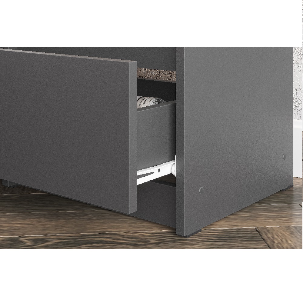 Комод с ящиками 1,38м Денвер, графит
