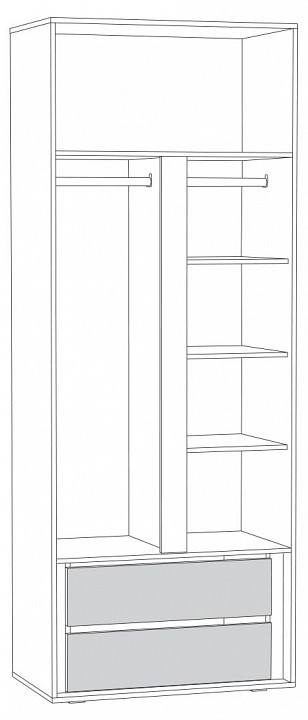 Шкаф платяной Муссон 13.198