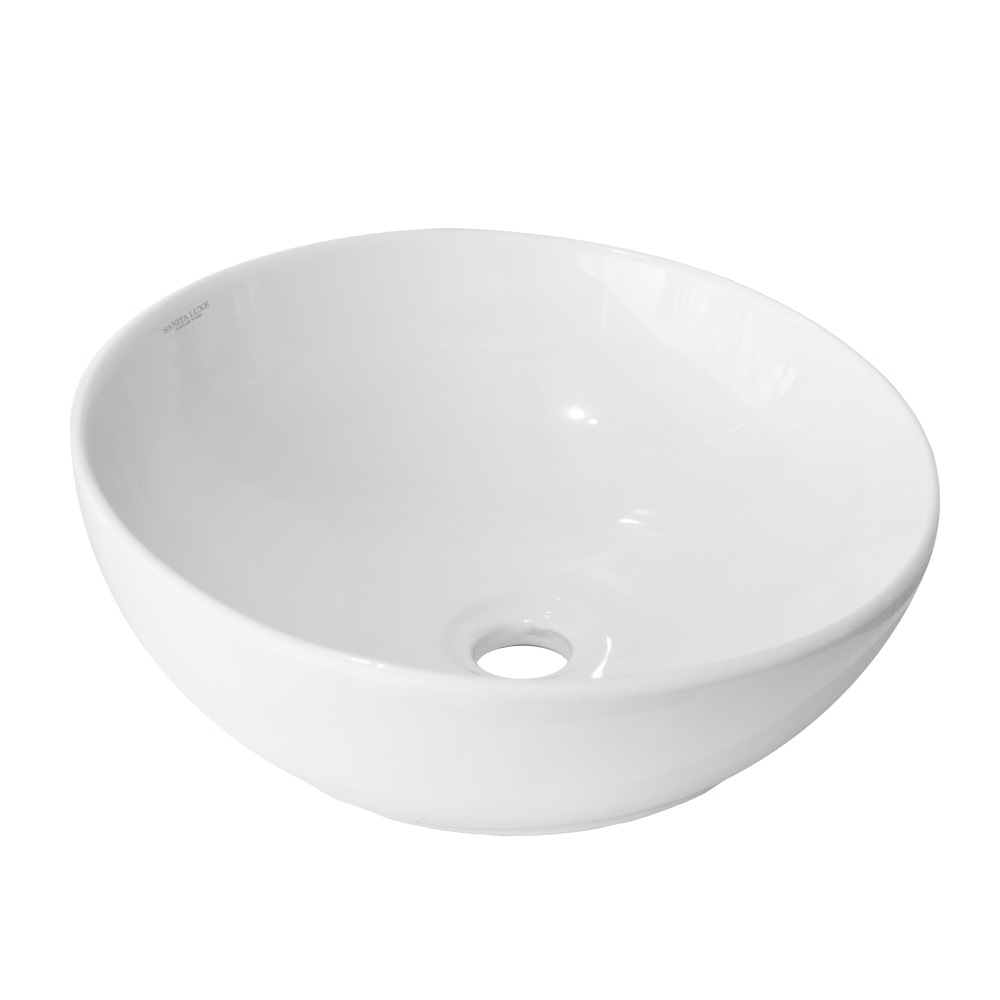 ART CUT Умывальник накладной 40 см Белый S1 (WB.CT/Art/40-N.Cut/WHT.G/S1)